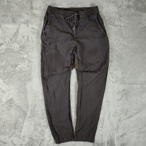 Kith grey active casual minimalist chino jogger pants mens Small